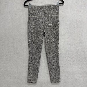 Athleta Leggings Womens XS Gray Salutation Stash Textured Ankle Yoga Pockets